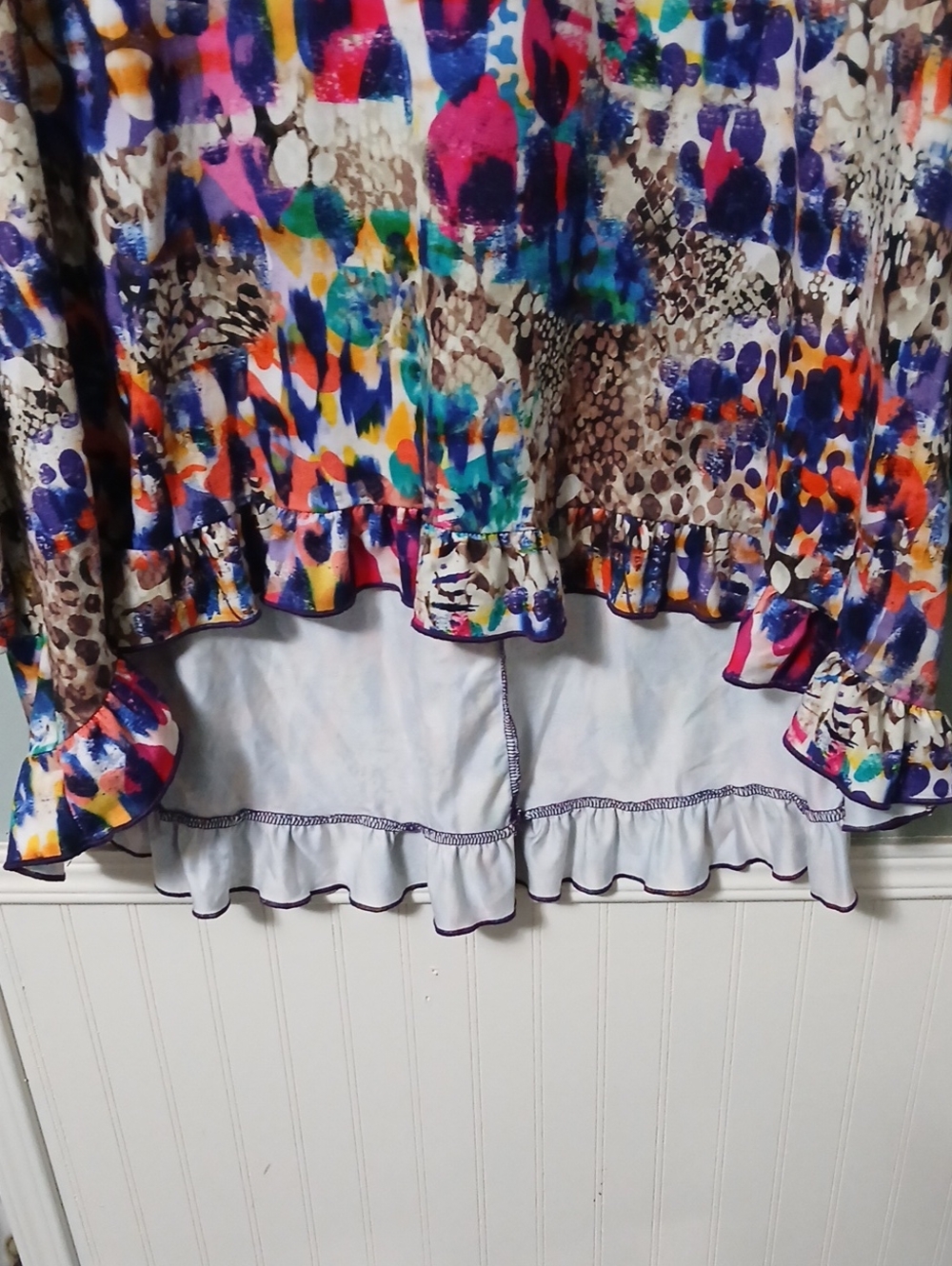 NUGGLES Multicolor Long-Sleeve Printed Top - Picture 4 of 5